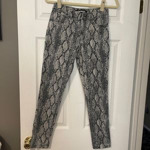 Snakeskin Print Express Jeans